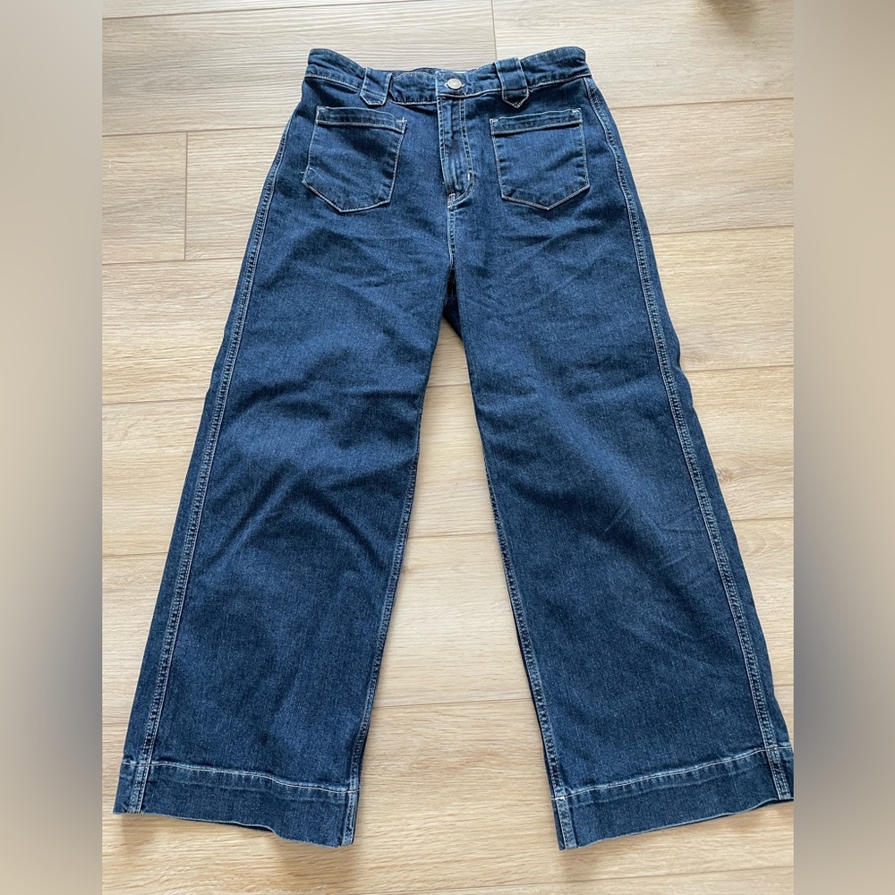 Frame Denim Dark Blue Wide Leg Jeans size 29